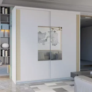 JAMAJKA SLIDING WARDROBE WHITE 150cm/203cm