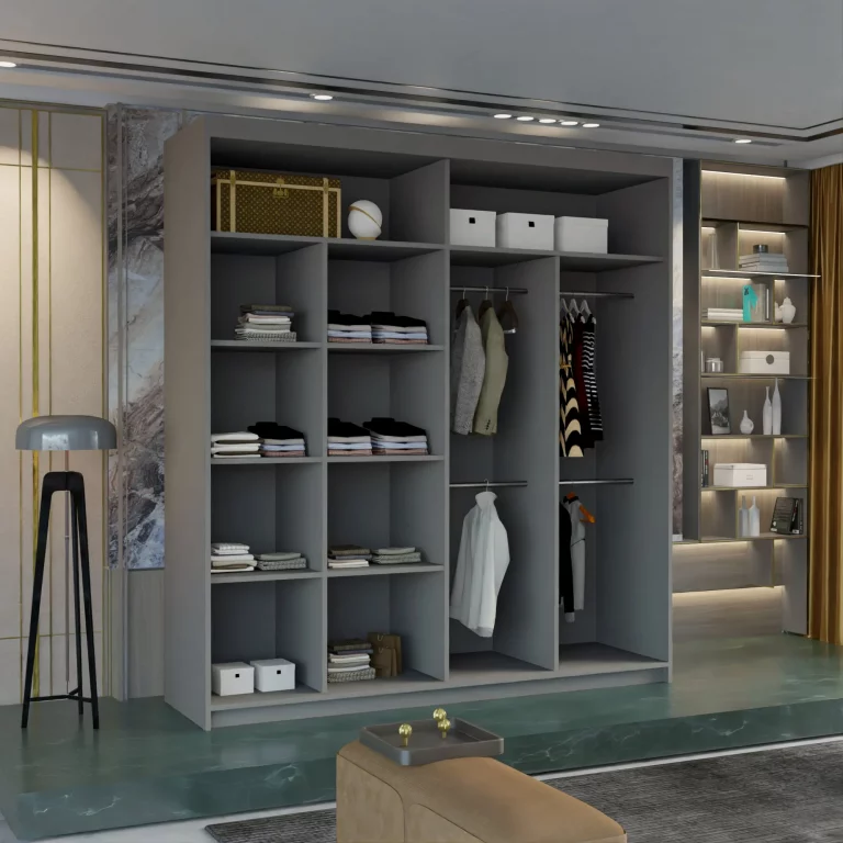MARIKA GREY WARDROBE 120cm/150cm/180cm/203cm - Image 2