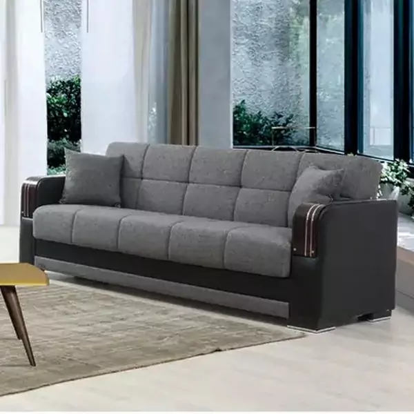 MALTA GREY SOFA BED 1 SEATER, 2 SEATER, 3 SEATER - Image 4