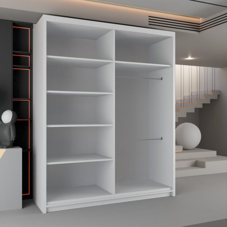 CALIFORNIA WHITE WARDROBE 150cm/203cm - Image 3