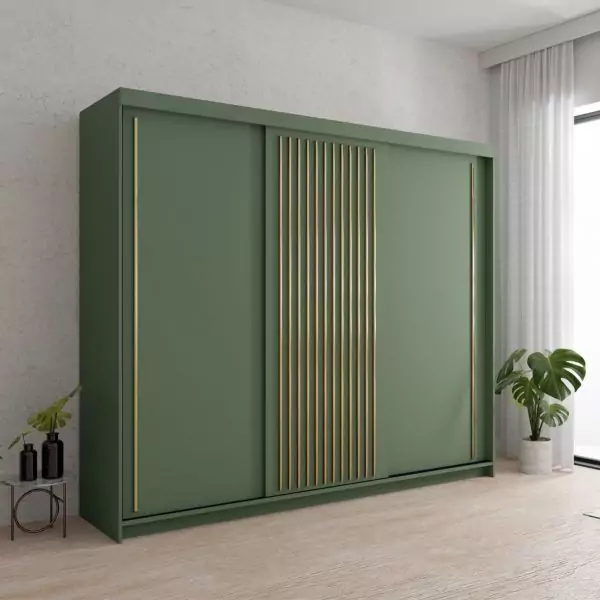 PESTO GREEN WARDROBE 150/203/250cm - Image 4