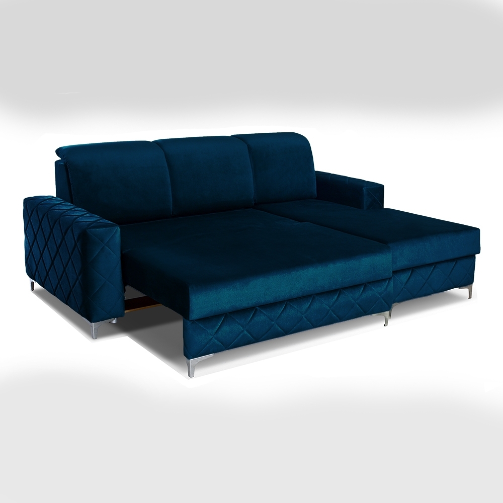 BORYS BLUE SOFA BED SMALL - Image 2