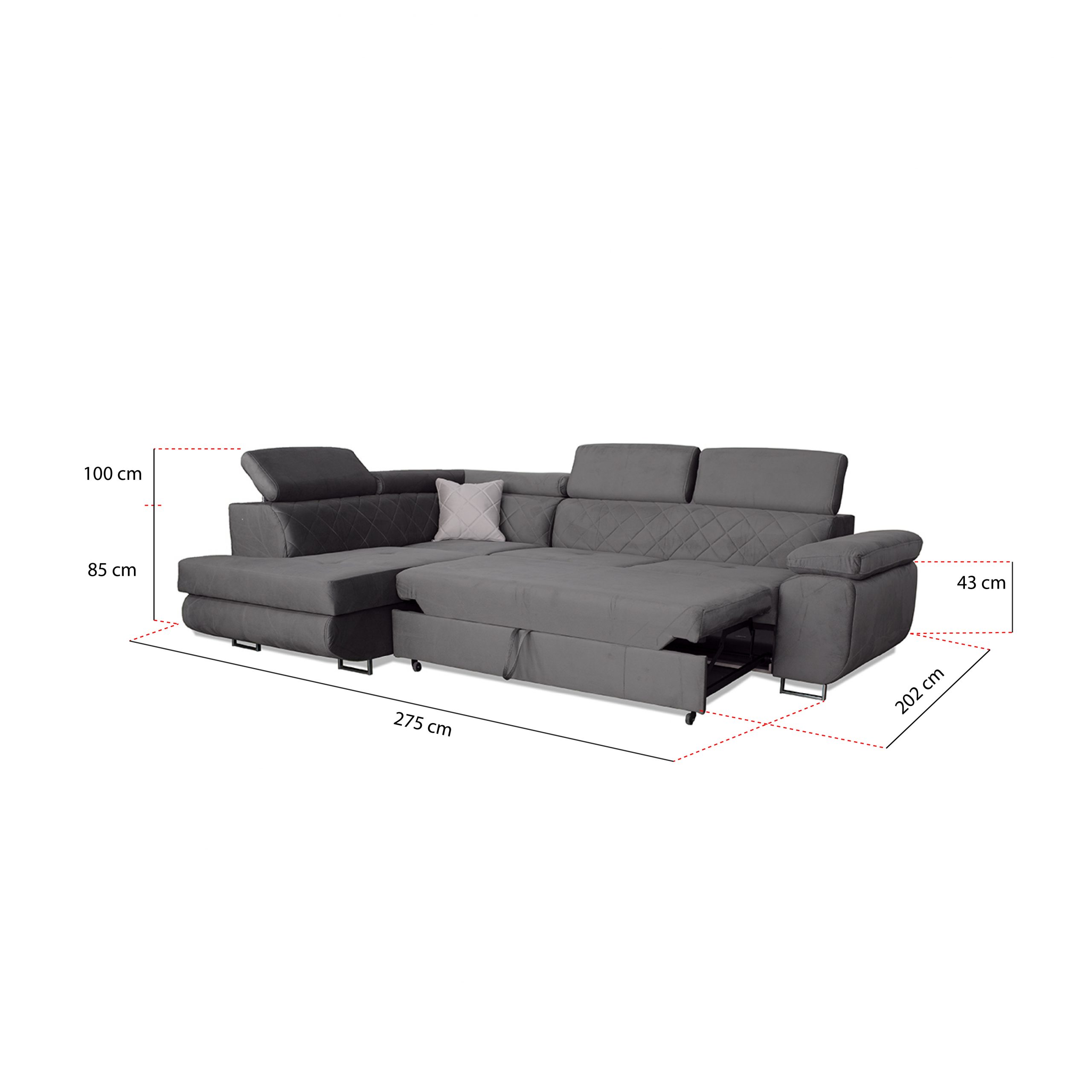 LAGUNA STEEL CORNER SOFA - Image 4