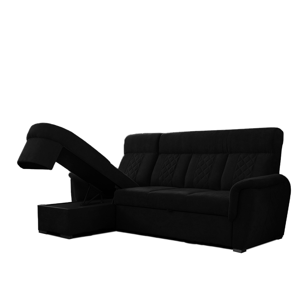 SELLY BLACK SMALL SOFA BED - Image 5
