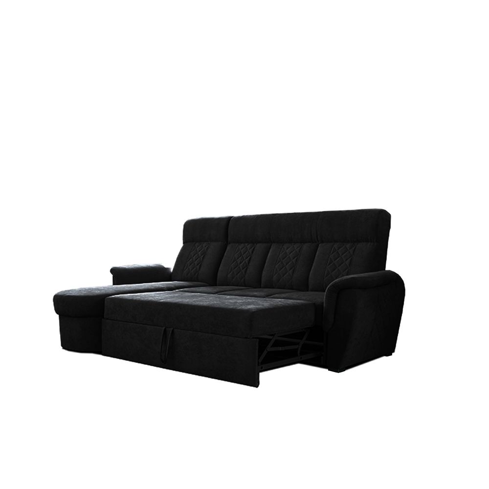 SELLY BLACK SMALL SOFA BED - Image 6