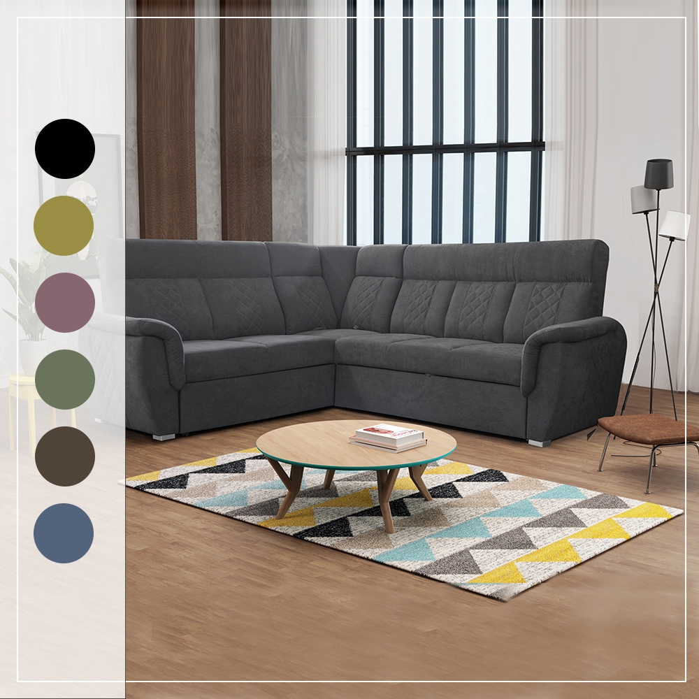 SELLY GREY LARGE CORNER SOFA - Image 2