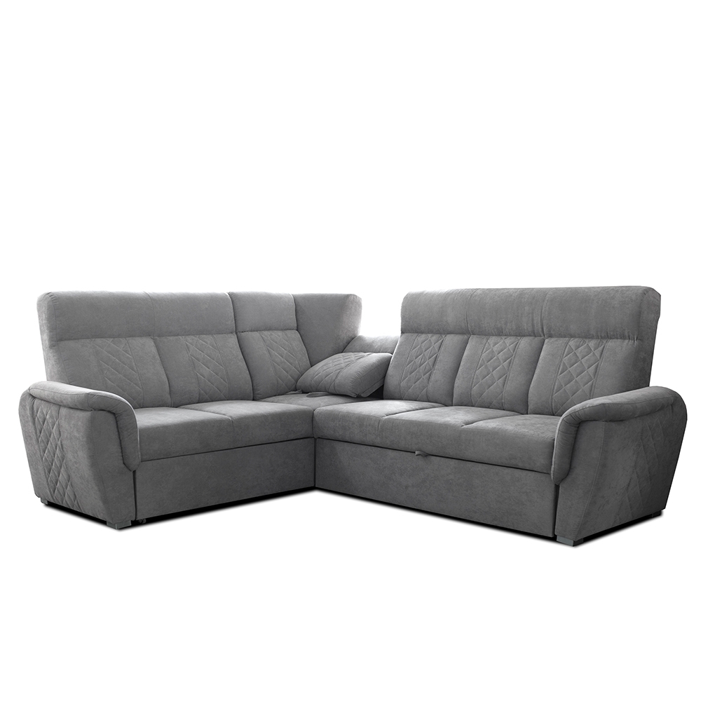 SELLY GREY LARGE CORNER SOFA - Image 6