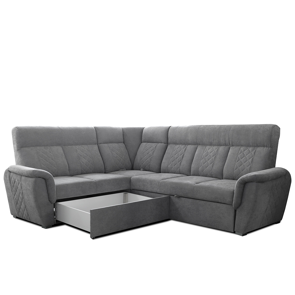 SELLY GREY LARGE CORNER SOFA - Image 5