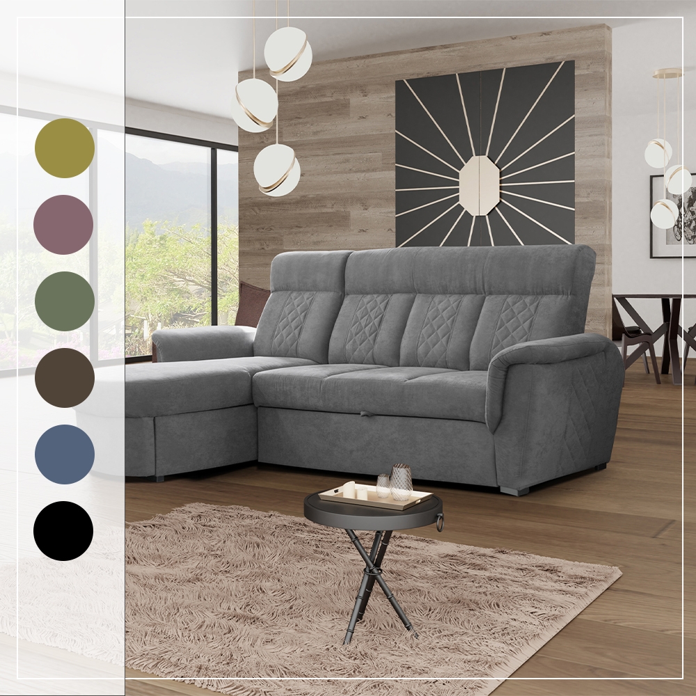 SELLY GREY SMALL SOFA BED - Image 2
