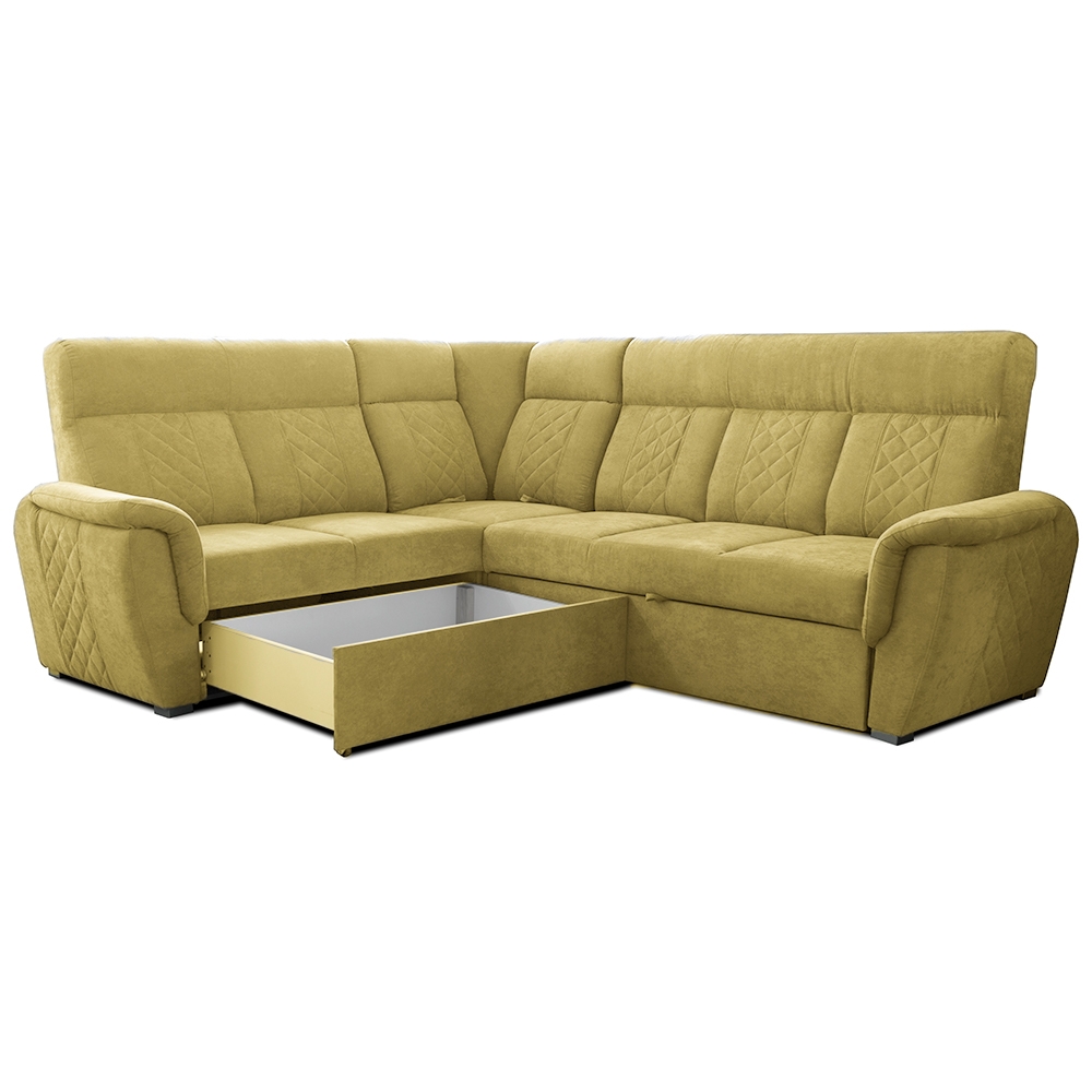 SELLY MUSTARD LARGE CORNER SOFA - Image 3
