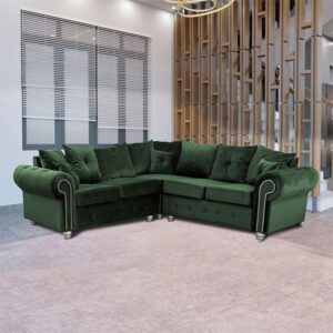 ASHWIN GREEN CORNER SOFA