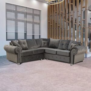 ASHWIN GREY CORNER SOFA