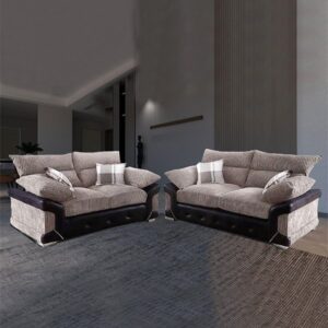 MARYLAND 3+2 SOFA SET BEIGE/BROWN