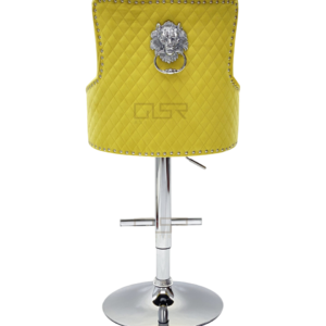 Majestic Mustard Fabric Bar Stool