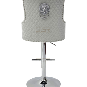 Majestic Silver Fabric Bar Stool