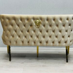 Victoria Cream Gold Luxury Bench